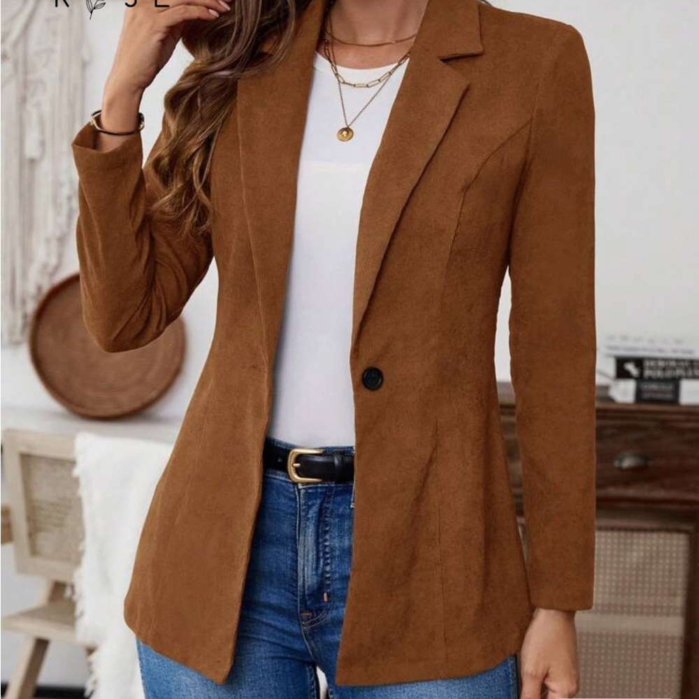 Brown cordoury jacket